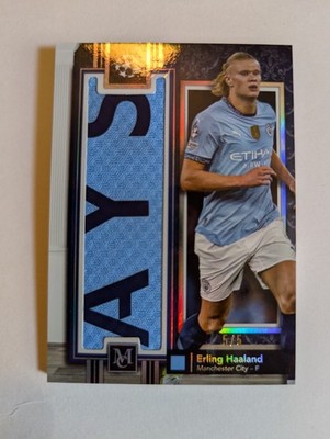 Erling Haaland Match Worn Topps Museum Momentous Material Prime Patch Relic 5/5