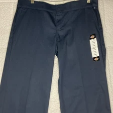 Dickies Ladies Size 12 Regular 774 Original Fit Work Pants Navy Blue