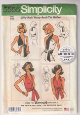 5555 SIMPLICITY Jiffy 70s - Knit Wrap HALTER ...