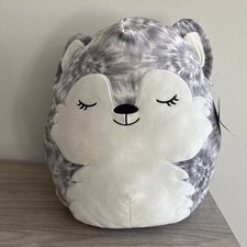Squishmallows HEIDI THE HUSKY 16" Large Plush, Grey Tye Dye, 2021, New with Tags