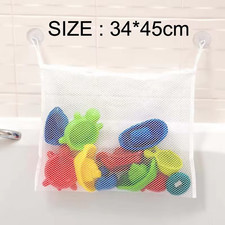 New Cartoon Duck Baby Bathroom Mesh Bag Sucker Design for Bath Toys Kids Animal