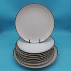International Fine China "Misty" 6037 Dinner Plates Set 8 W/ 1 Serving Platter — photo 1