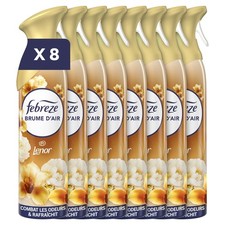 Spray Désodorisant (185ml x8), 2en1, Parfum Souffle Précieux de Lenor