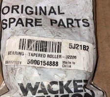 Wacker Neuson 5000154888 Tapered Bearing OEM NOS