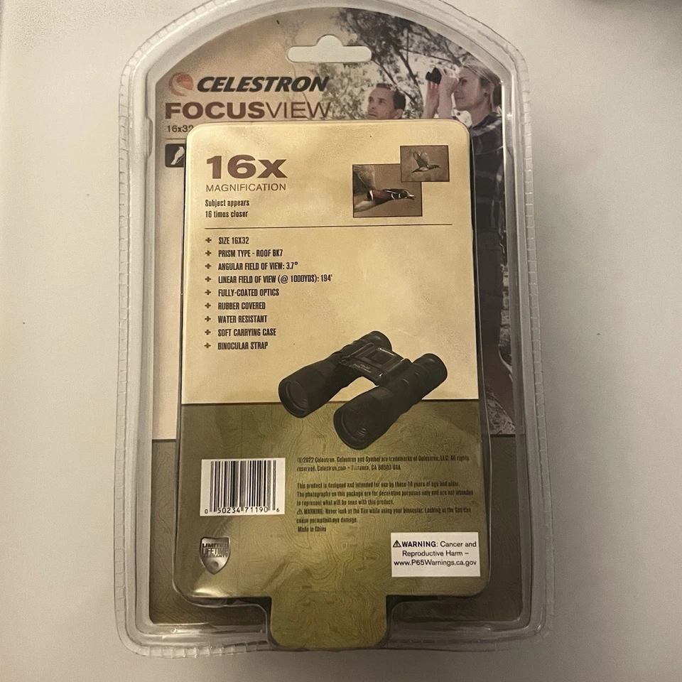 Celestron 71190 Focusview 16 X 32 Multi-Purpose Binoculars - Image 2 of 2