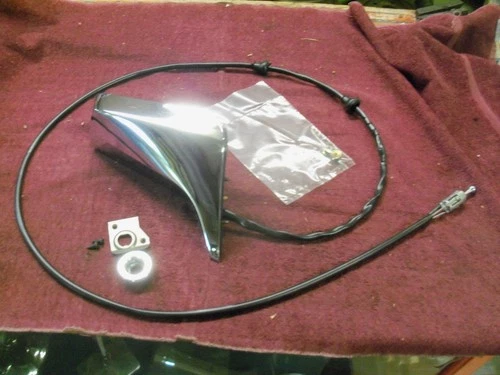 1979-1980 Ford LTD R.H. Outside Remote Control Mirror, NOS D9AZ-17682-B Mercury