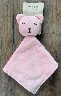 Btween Baby Pink Teddy Bear Lovey Plush Security Blanket New