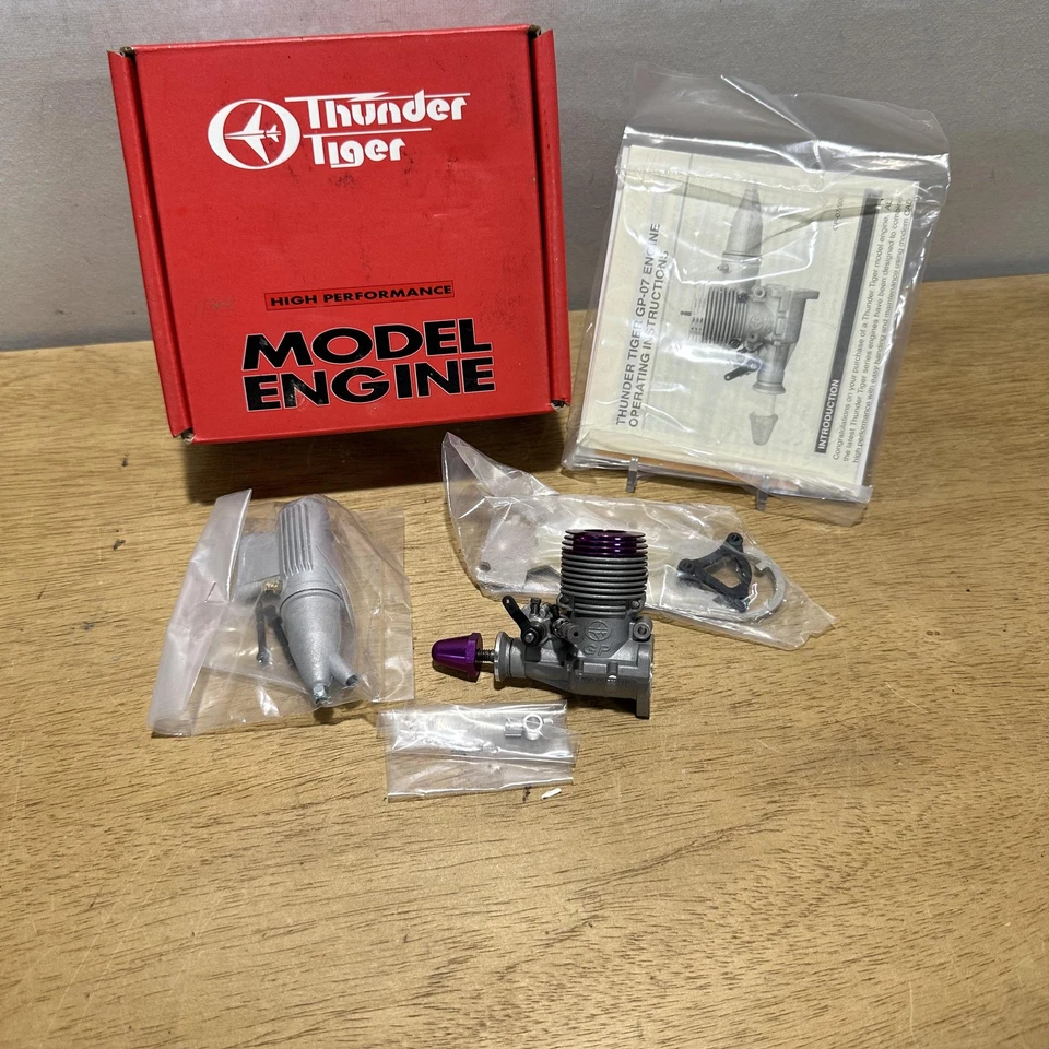 Thunder Tiger GP-07 Model Engine RC Airplane Nitro Motor New in Box w/ Instructi - Image 2 of 4