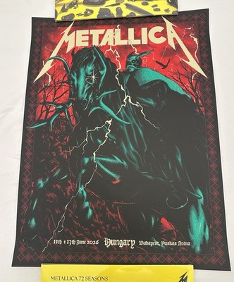 METALLICA - Budapest, Hungary - Pop Up Poster Numbered Plus Fan Card