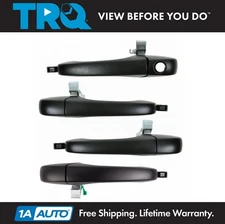 TRQ Outside Exterior Door Handle Black Front Rear Set of 4 for 300 Magnum