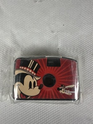 Disney Mickey Mouse Celebrate 75 Years 35mm Point & Shoot Film Camera SEALED Red