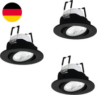 Eglo Connect.Z Smart-Home 3Er-Set Led Einbaustrahler Saliceto-Z, Ø 8,8 Cm, Flach
