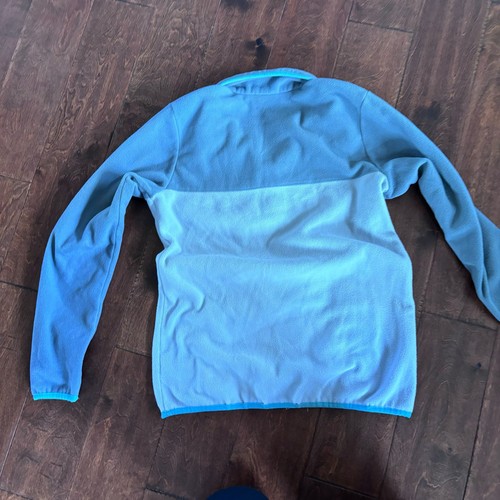Columbia Women's Small Pullover Fleece Gray Green 1/4 Snap Up Sweatshirt - Picture 6 of 10