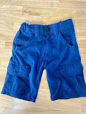 TIMBERLAND Youth Boys Navy Adjustable Waist Stretch Zipper Shorts Size 4 - EX