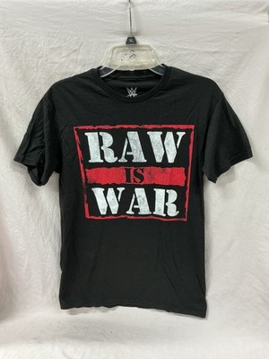 WWE RAW is War Retro Logo T-Shirt Wrestling WWF Shirt Tee Size L