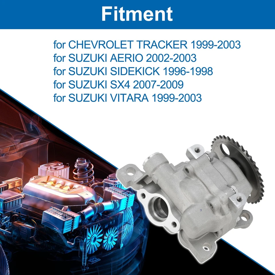 No.1610065D00/1610077E00 Pompe À Huile Moteur Pour CHEVROLET TRACKER 1999-2003 - Photo 2/4