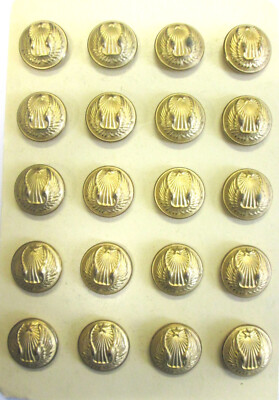 Set of 20 Buttons Model 1934 for Air Force Jacket - Diameter 21mm