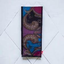 Vintage Oscar De La Renta Scarf, Oblong, 100 Silk, Multicolor Paisley