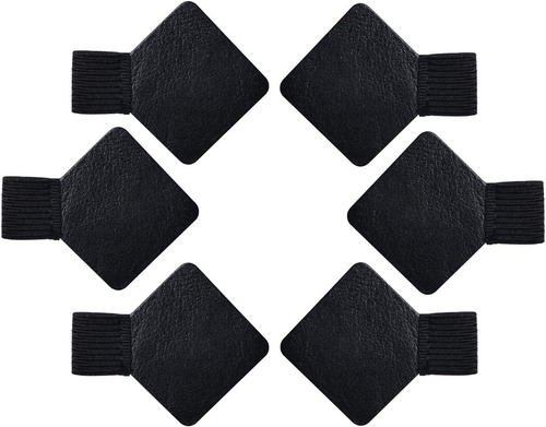 Stifthalter Selbstklebend,6 Pack Diamant Form Stiftschlaufe Halter Leder Elastis - Bild 12 von 12