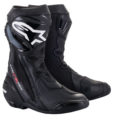 Alpinestars Supertech R Racing Motorradstiefel  Gr. 44 EU - Schwarz