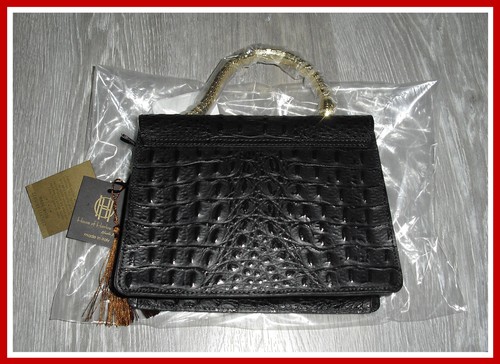 CASA DI HARLOW ๐ฎ๐น Italia tracolla in pelle stampa coccodrillo manico serpente goffrato - Foto 4 di 15