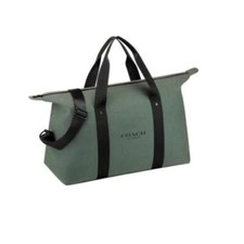 Coach Fragrance Tote weekend bag green black travel overnight large NEW 20x13x8