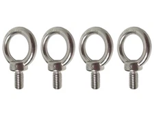 1/2" Stainless Steel Lifting Eye Bolt UNC Thread Type 316 - Pack of Four