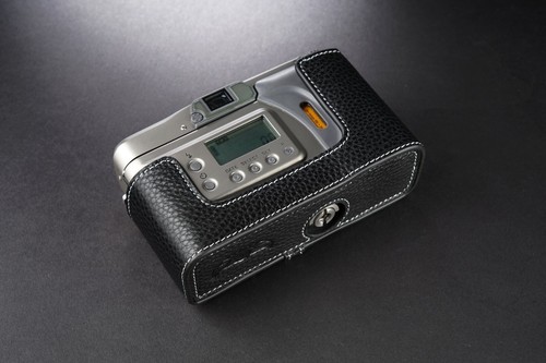 Handmade Genuine Real Leather Half Camera Case Bag Cover for CONTAX TVS iii - Picture 14 of 42