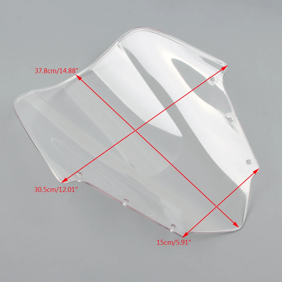 Windshield Windscreen Double Bubble For Yamaha FZ1 FZ1S 2006-2015 Clear USA Foto 3 de 3