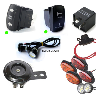 Rocker Switch Turn Signal Kit Street Legal Led Light Horn Hazard For SXS UTV ATV – La Paz County - Foto 11