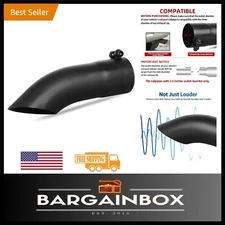 High-Performance 2.5" Black Exhaust Tip - Stainless Steel, Bolt-On, 9" Length