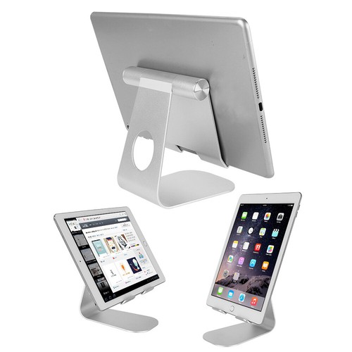 Universal Folding Aluminum Tablet Mount Holder Stand For iPad iPhone Samsung New - Picture 1 of 11