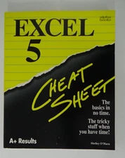 Excel 5 Cheat Sheet 1994 Shelley O'Hara Alpha Books 368 Page Book #011