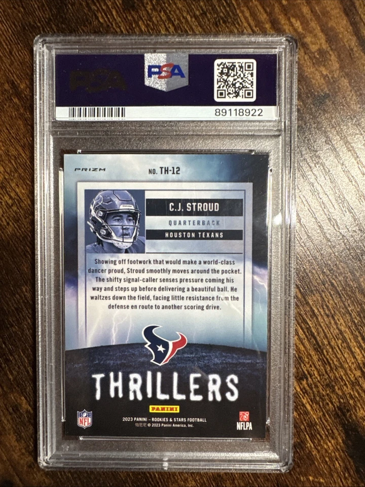 2023 Rookies & Stars Thrillers-Longevity #TH-12 Cj Stroud PSA 10 - Image 2 of 2