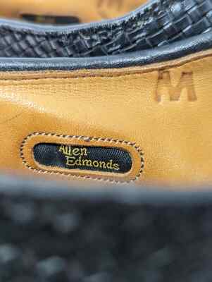 Allen Edmonds Hampstead Black Woven Leather Wing Tip Oxford  display picture 2