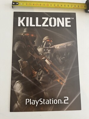 Killzone Sony PlayStation 2 Promotional Material Store Display Cardbox PS2