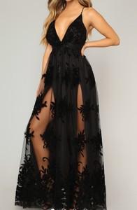 Fashion Nova Black Dress Prom Winters Homecoming Dress Originally 85 Ebay