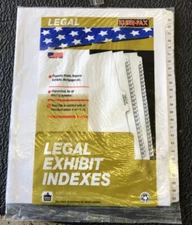 NEW Sets Avery Legal Index Exhibit Dividers Numbers 26-50. New In Package