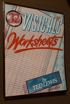 32 Visicalc Work Sheets by Dilithium Press for Apple II/IBM/Atari/TRS-80 1983