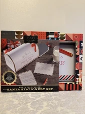 F.A.O Schwarz Santa Stationary Set Letters To Santa Mailbox New