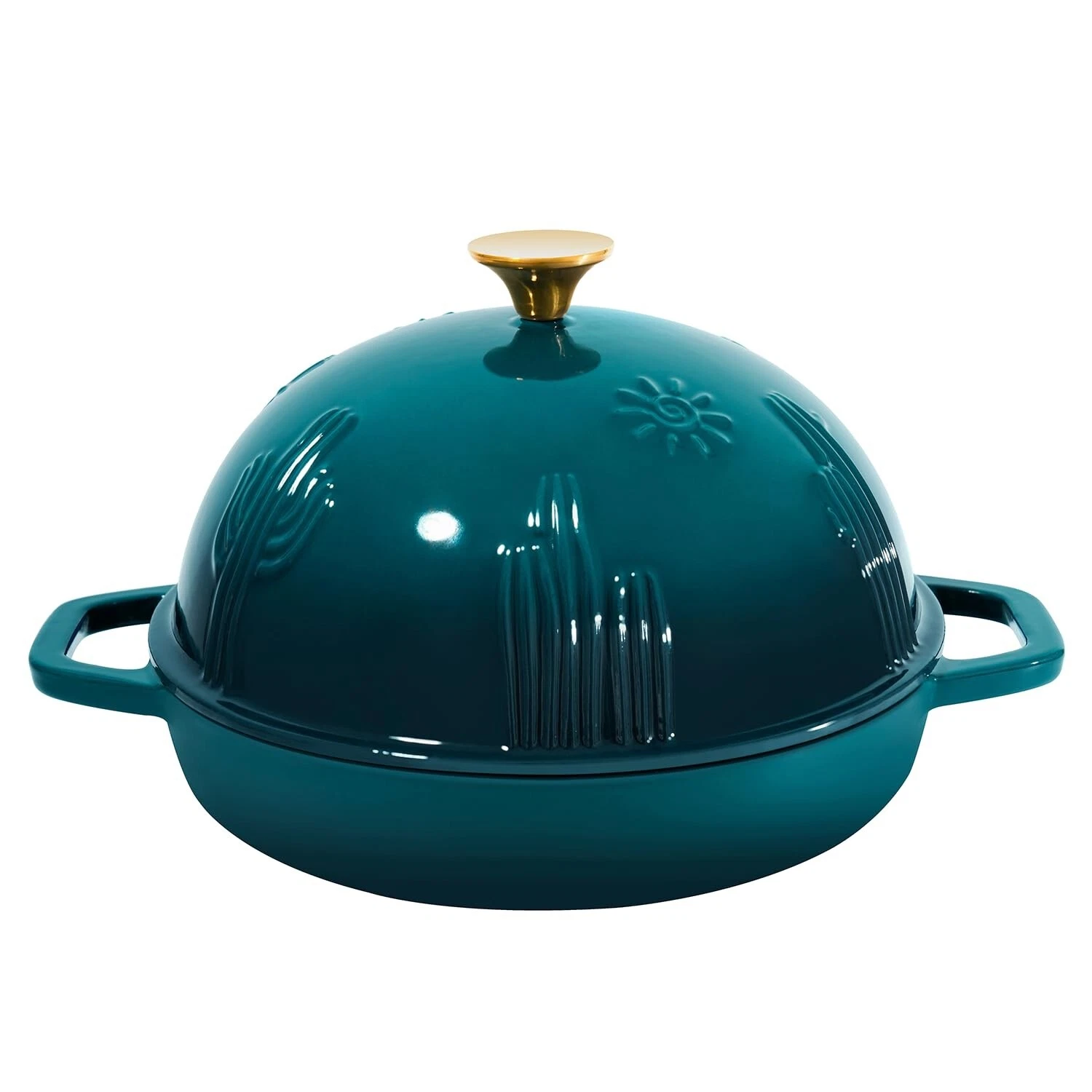 Bread Oven Cast Iron Bread Dutch Oven with Cloche Lid for Bread Baking Darkcy...