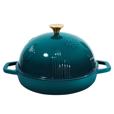 Bread Oven Cast Iron Bread Dutch Oven with Cloche Lid for Bread Baking Darkcy...