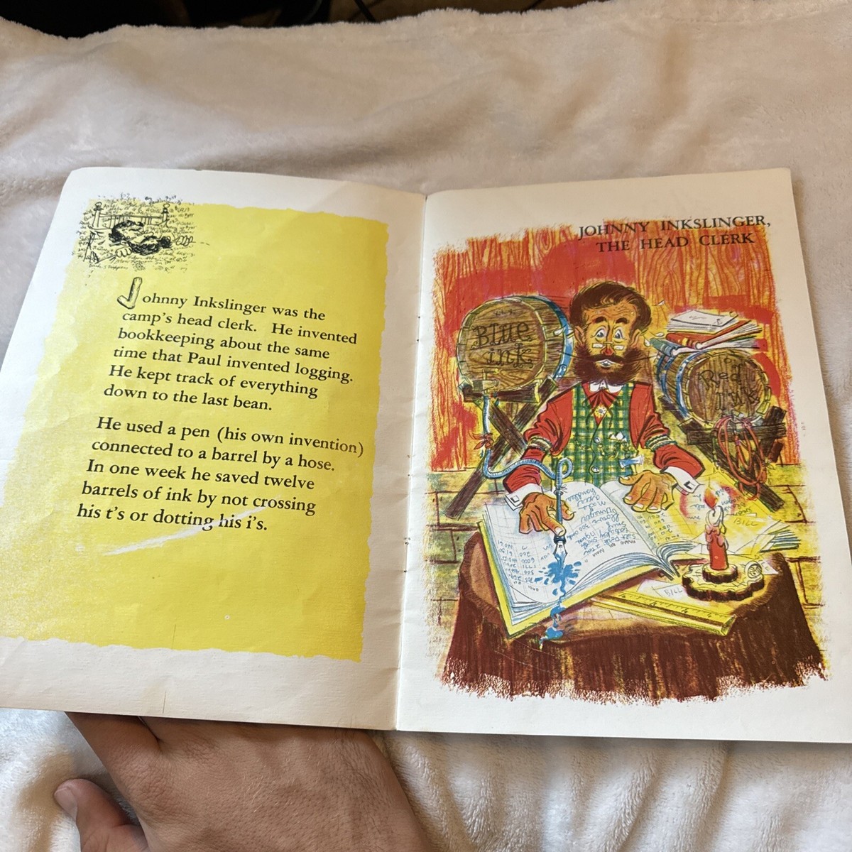 Vintage Children39s Book Paul Bunyan The Giant Lumberjack