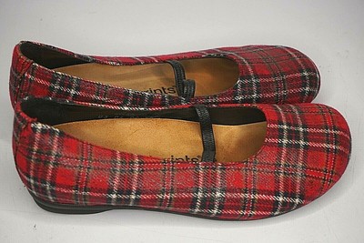 plaid mary janes