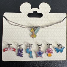 Walt Disney World Set Of 7 Charms- Tinkerbell Set- For Bracelet Or Necklace