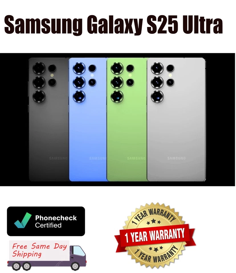 Samsung Galaxy S25 Ultra AT&T/T-Mobile/Unlocked Excellent Condition 1 yr warrant