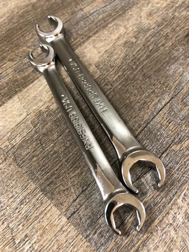 NEW! TWO Snap On 6 Pt SAE Flank Dr Double End Flare Nut Wrenches RXFS1618 2022 - Image 4 of 4