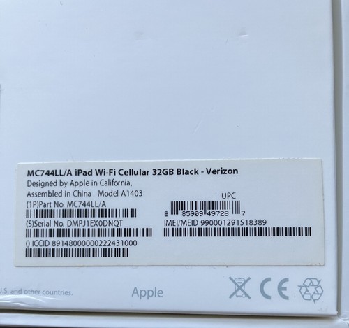 Apple iPad 3 -3rd Generation 9.7" 32GB WIFI/Cellular Black - Picture 5 of 6