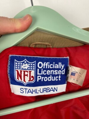 Vintage San Francisco 49ERS Forty Niners Satin Stahl Urban Jacket 