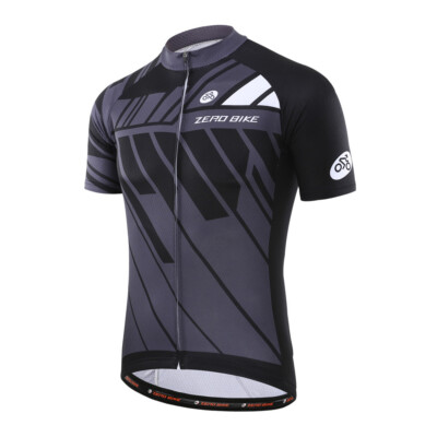 ZEROBIKE Herren Atmungsaktiv Radfahren Fahrradtrikot Radtrikot Kurzarm M-2XL